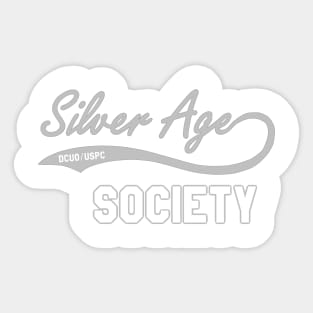 Silver-Age Society Swoosh Tee Sticker